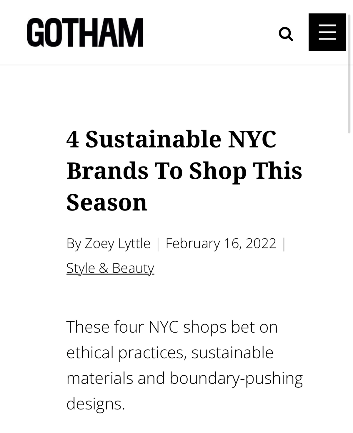 Gotham Magazine