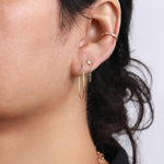 7/8 Inch Round Hoop Earrings Earrings 756A0437