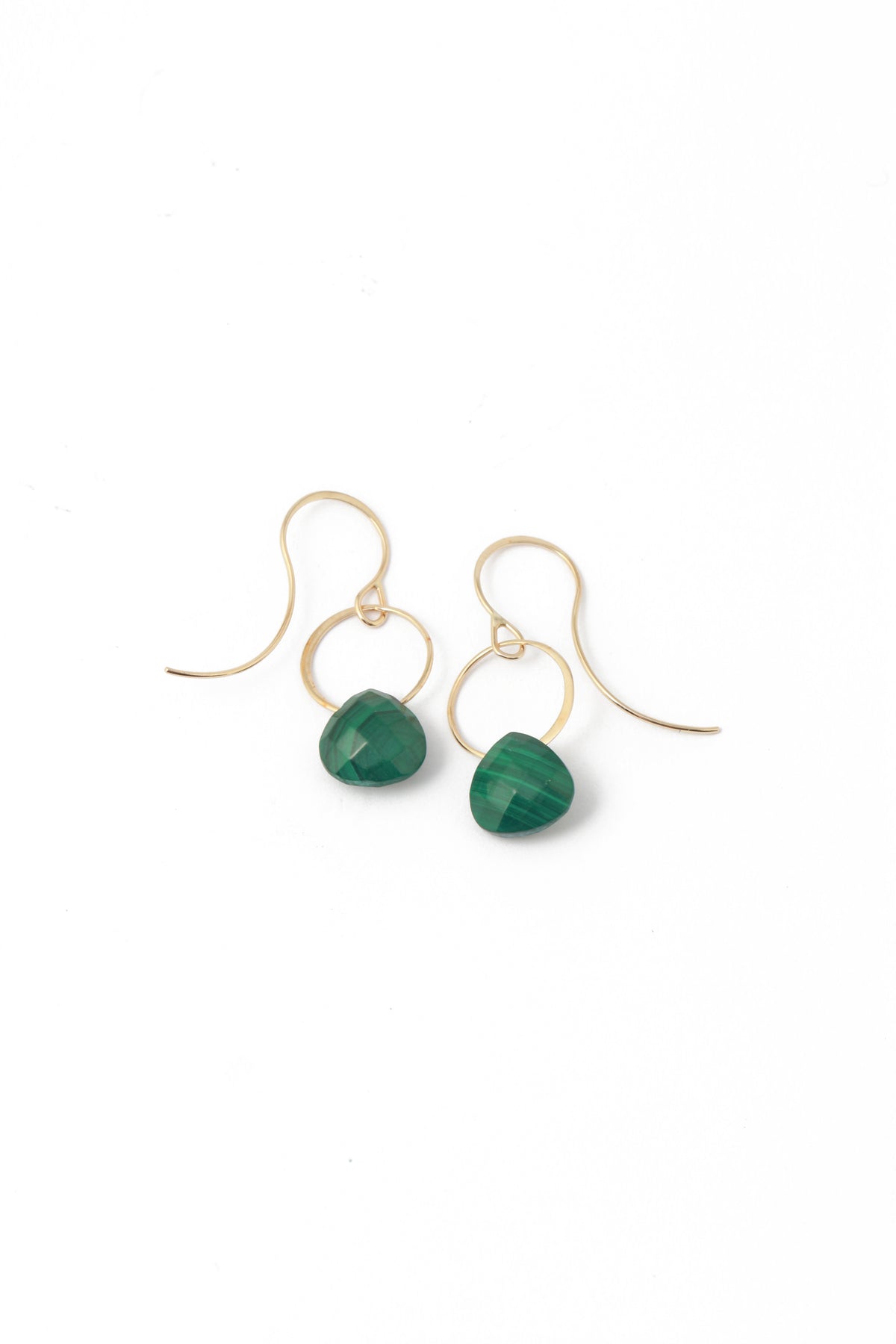 Malachite Single Drop Earrings Earrings 756A0787