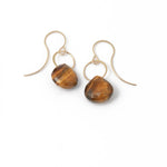 Tiger’s Eye Single Drop Earrings Gold Earrings 756A0791