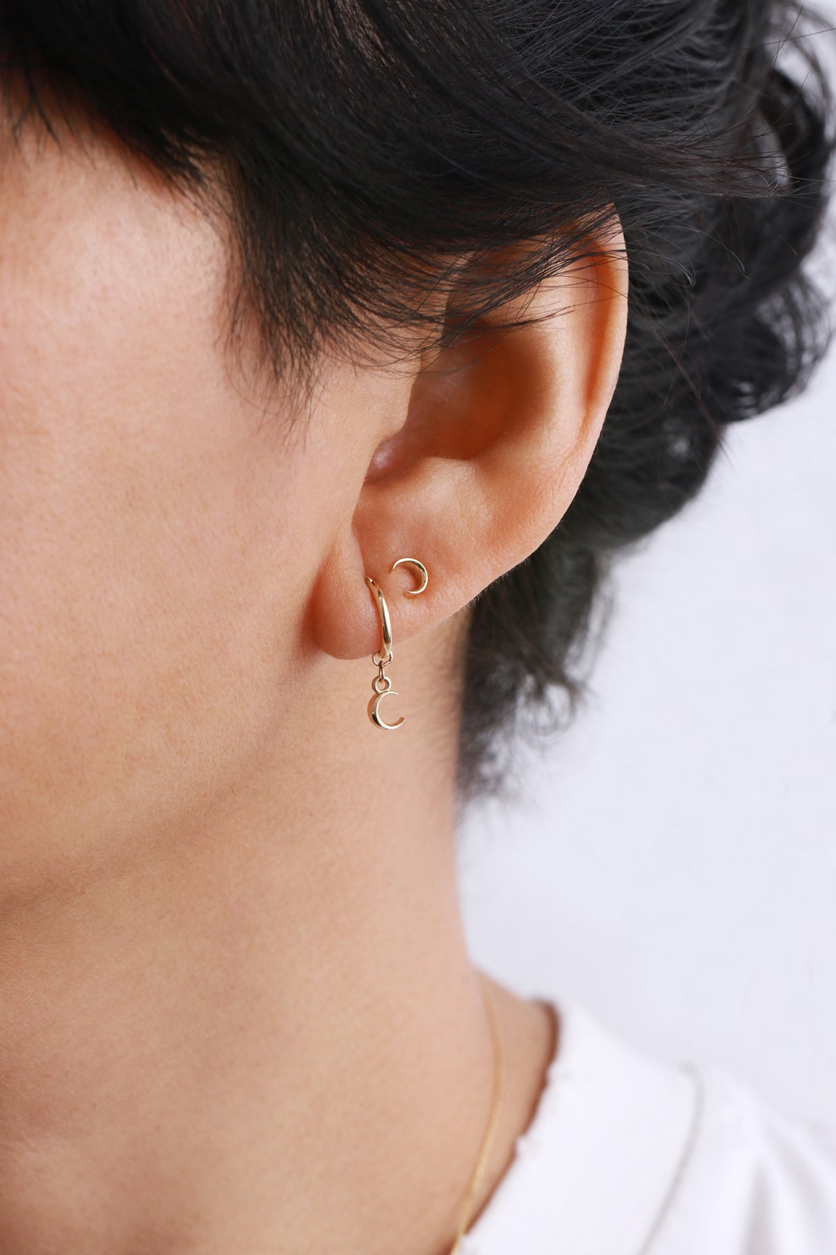 Crescent Moon Hoop (Half Pair) by Talon Earrings 756A2958_c5d2d8e1-bc33-431f-9c9a-31c988904d81