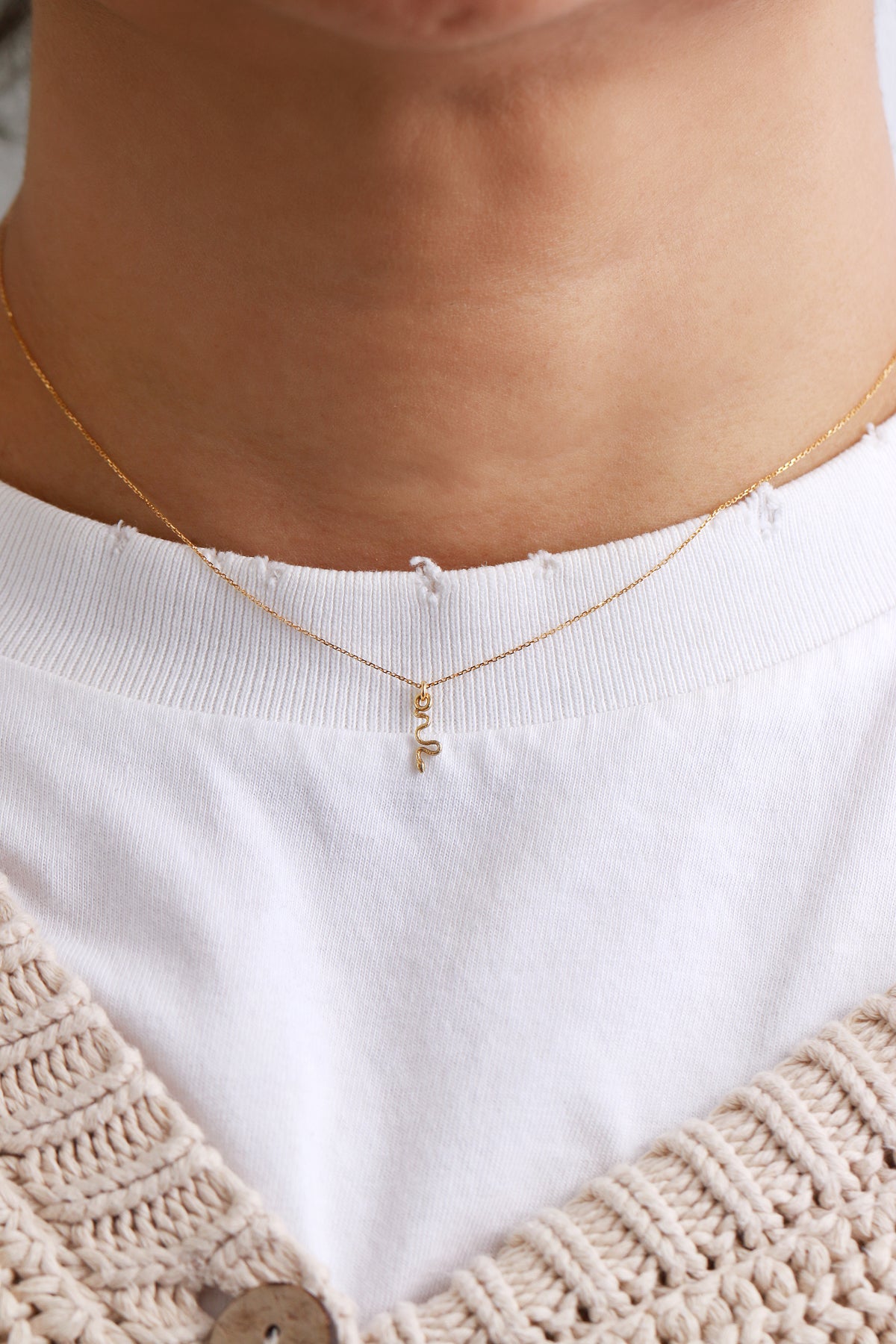 Itty Bitty Snake Charm Necklace by Talon Necklaces 756A3018_b5530acc-30f1-4bff-bdc6-aad7b3604c4e