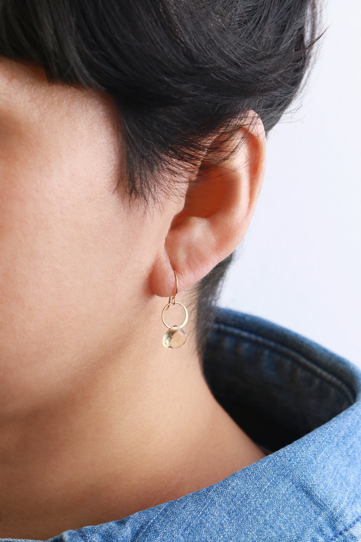 Citrine Single Drop Earrings EARRINGS 756A3864