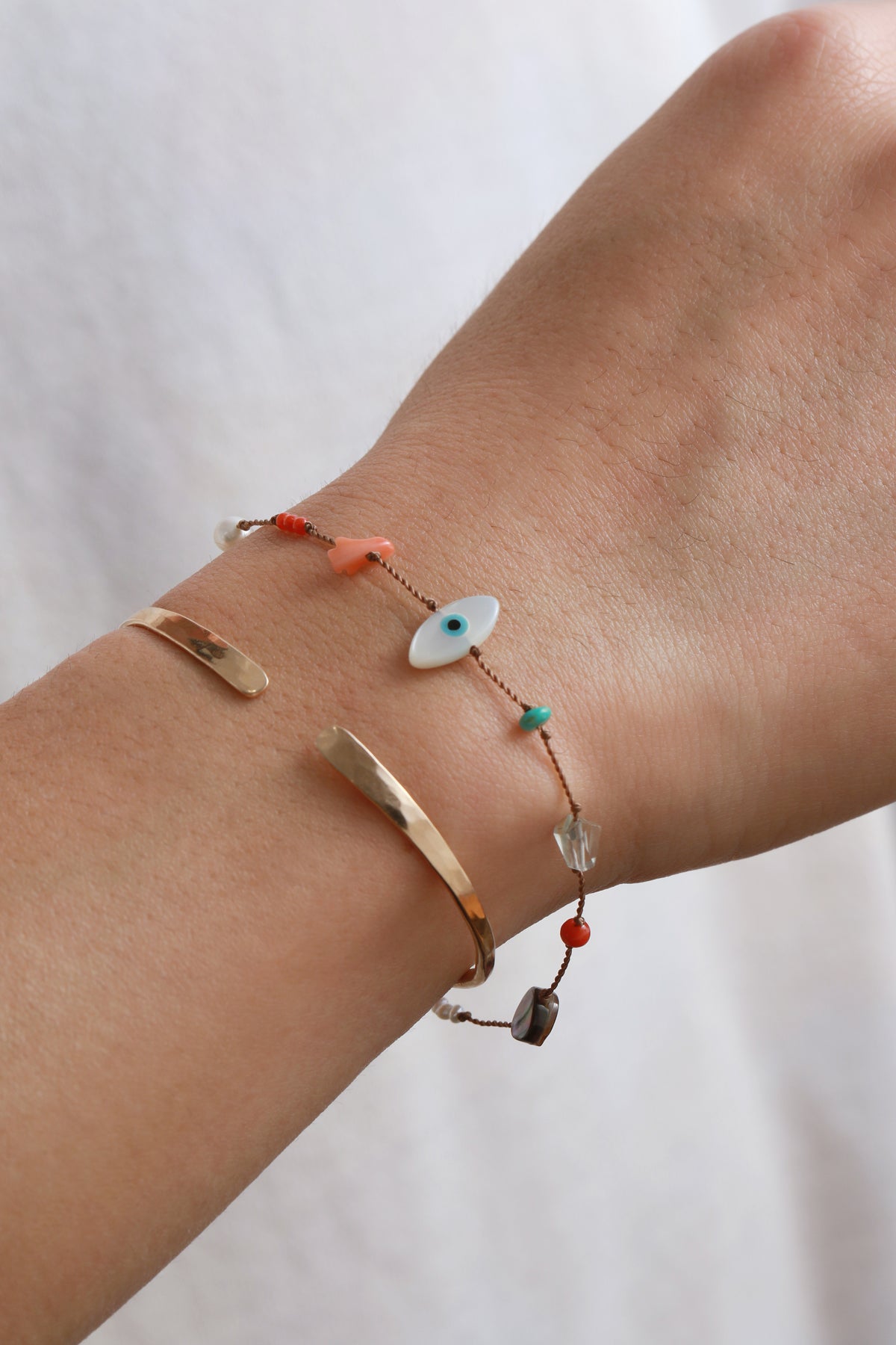 Evil Eye Charm Bracelet by See Real Flowers BRACELETs 756A4391
