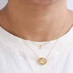 Small Freeform Citrine Necklace Necklaces 756A4431