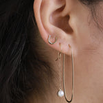 Chain Earrings with Bezel Wrapped Pearl Drops Earrings 756A5434_9b3f4910-cf21-45fd-930e-c9869b187965