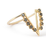 The Majesty Black Diamond Gold Ring by Labulgara Rings 756A6150