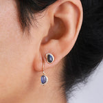 Blue Sapphire Diamond Crescent Moon Stud Earrings Earrings 756A6227_5fd2de44-6158-4185-8f98-adbe8924cd9e