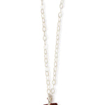 Emerald Cut Garnet Pendant Necklace Necklaces 756A6253