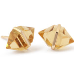 Large Herkimer Cut Citrine Stud Earrings Earrings 756A6282