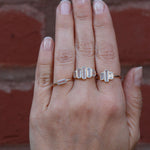 Cityscape Aquamarine Ladder Ring BFCM Stock Ring 756A6784