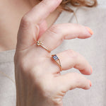 Blue Sapphire Frame Ring by WWAKE Stock Ring 756A7568_90fb8ed2-3a84-43ad-9498-8e3befe70beb