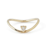Petite Diamond Ellipse Ring by White Space Rings 756A8922