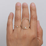 Petite Diamond Ellipse Ring by White Space Rings 756A9232_8159256b-239b-43d0-8a48-175cc18b3b56