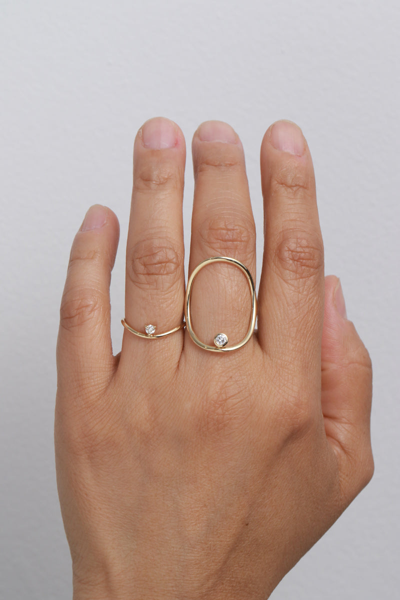 Petite Diamond Ellipse Ring by White Space Rings 756A9232_8159256b-239b-43d0-8a48-175cc18b3b56