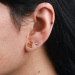 Cityscape Citrine Stud Earrings Earrings 756A9690