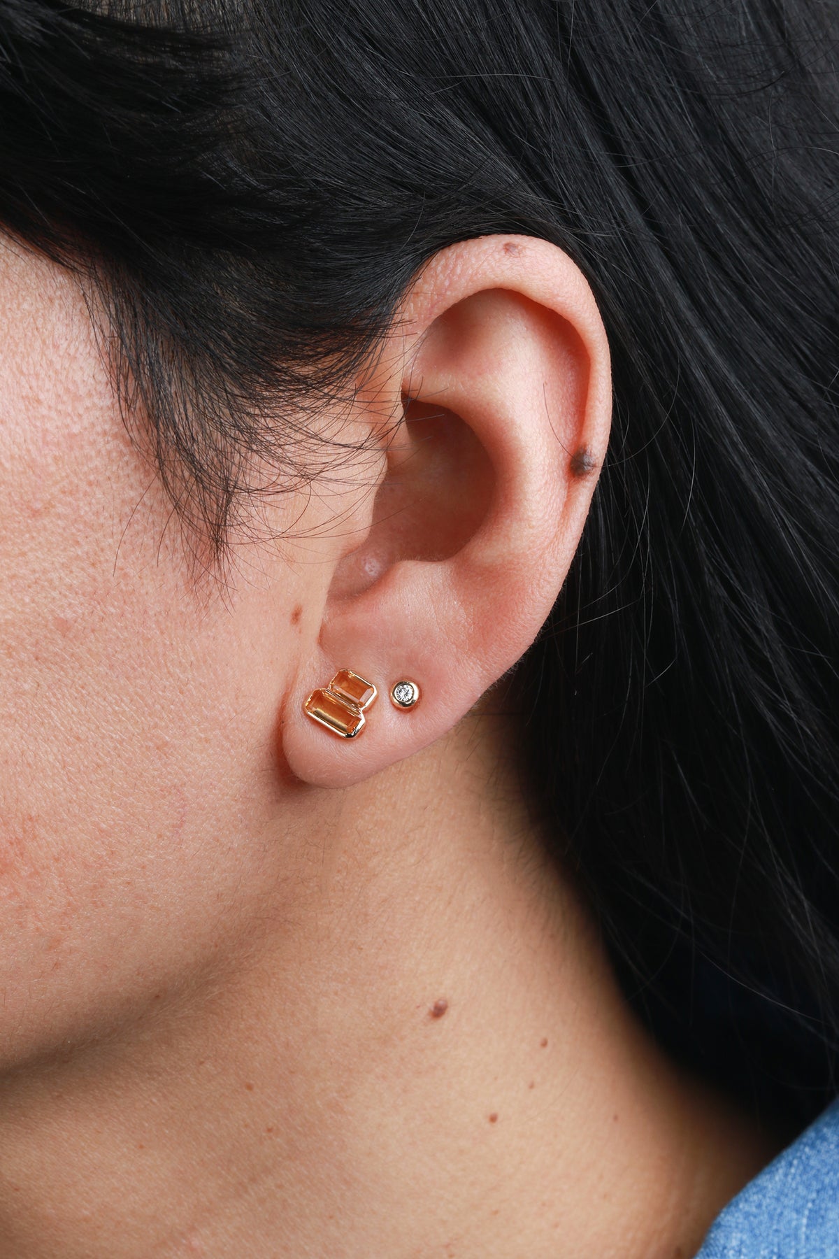 Cityscape Citrine Stud Earrings Earrings 756A9690