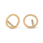 Open Circle Stud Earrings Gold Pair EARRINGS E1070G_08e5f683-7de3-47c9-9dea-c171bef72b2c
