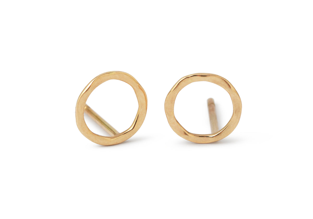 Open Circle Stud Earrings Gold Pair EARRINGS E1070G_08e5f683-7de3-47c9-9dea-c171bef72b2c