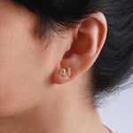 Kilima Diamond Arch Stud Earrings by Ladha EARRINGS E21GWD