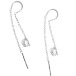 Herkimer Horseshoe Threader Chain Earrings Silver EARRINGS E2242_862ad243-8bb1-42c1-ab98-4997f64ec937