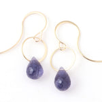 Iolite Single Drop Earrings Gold EARRINGS E2255GIOL