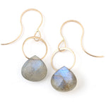 Labradorite Single Drop Earrings Gold Earrings E2255GLAB-ecom