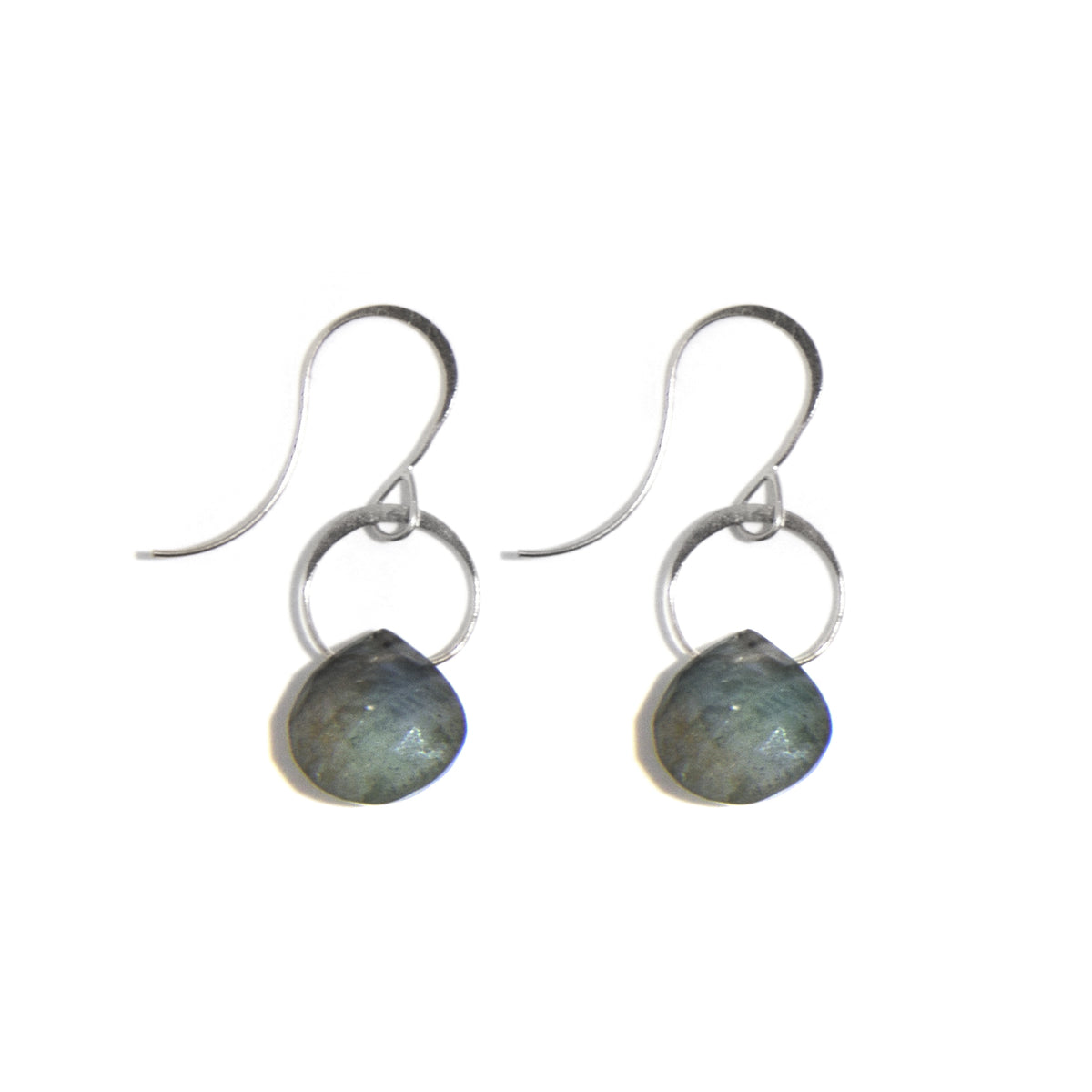 Labradorite Single Drop Earrings Silver Earrings E2255LAB-silver