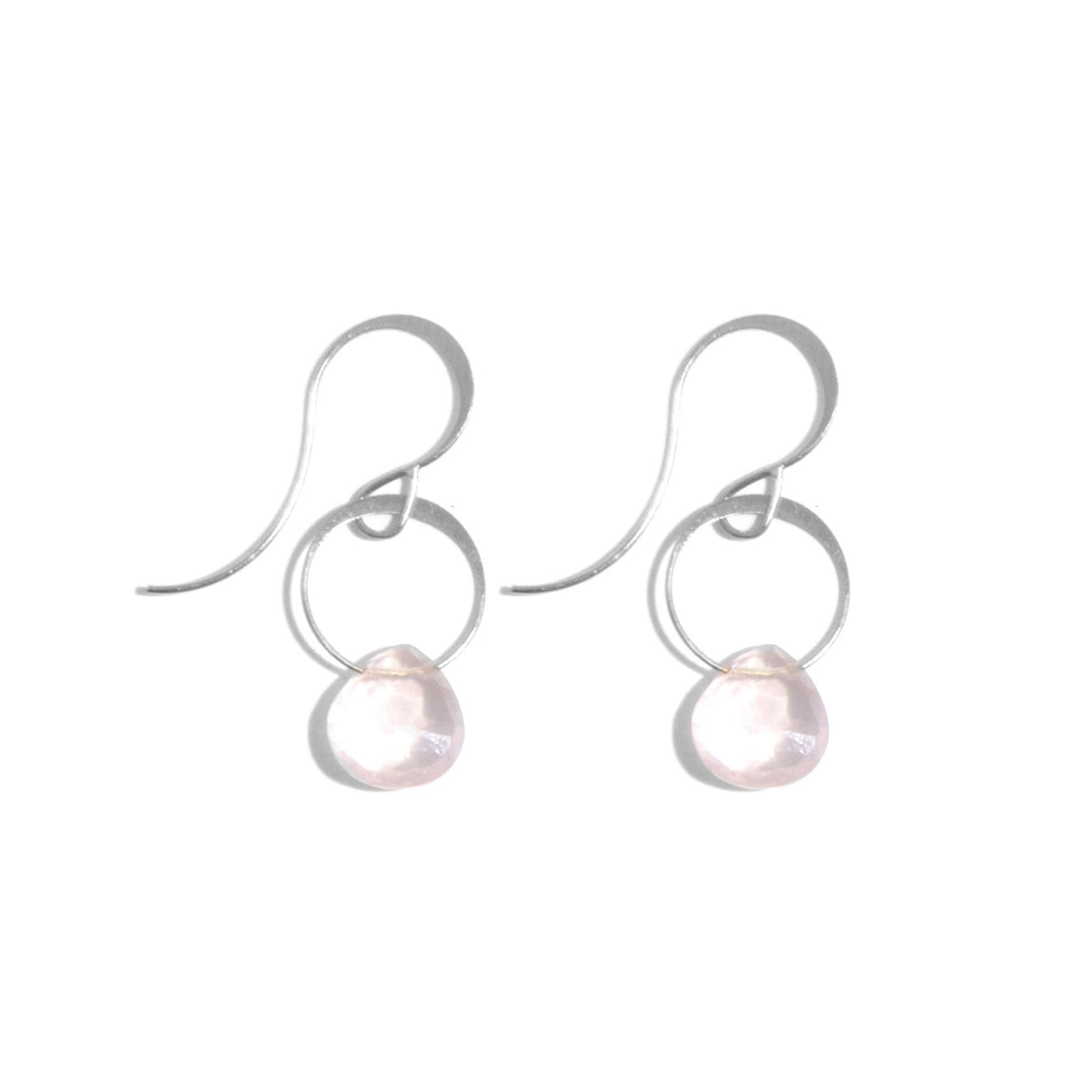 Rose Quartz Drop Earrings silver Earrings E2255RQ_e78e9105-c5c3-4103-b985-7c2e1ea3ae12