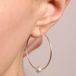 1.25 Inch Hoops with Single Floating Pearl Earrings E3028G-OMcopy_27bf5ef2-a260-4f6d-a263-b1126865737f