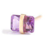 Bezel Wrapped Baguette Stud (half pair) Gold Amethyst Earrings E3111GAME_ab982ead-cd52-444b-89f9-8199f584e6cc