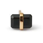 Bezel Wrapped Baguette Stud (half pair) Onyx Earrings E3111GON-3