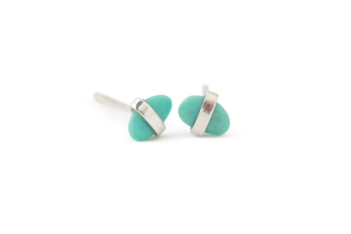 Small Bezel Wrapped Freeform Turquoise Stud Earrings Default Title Earrings E3190TQ_df5bbe70-6f65-415d-ba97-c4192c7f88f3