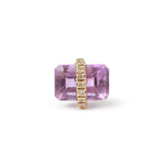 Diamond Wrapped Baguette Stud (half pair) Amethyst Earrings E3195GAME