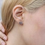 Large Bezel Wrapped Freeform Stud Earrings Earrings E3212LABOMcopy