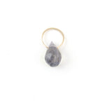 Iolite charm Gold Charm EC12G