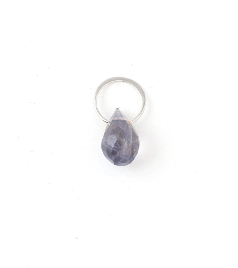 Iolite charm Silver Charm EC12s