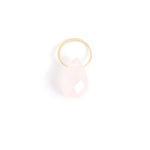 Rose Quartz charm Gold Charm EC17G