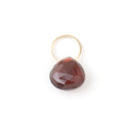 Garnet charm Gold Charm EC5G