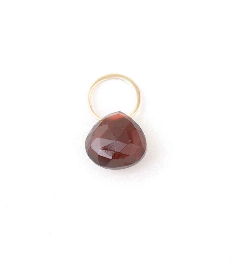Garnet charm Gold Charm EC5G