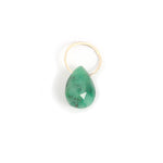 Emerald charm Gold Charm EC8G