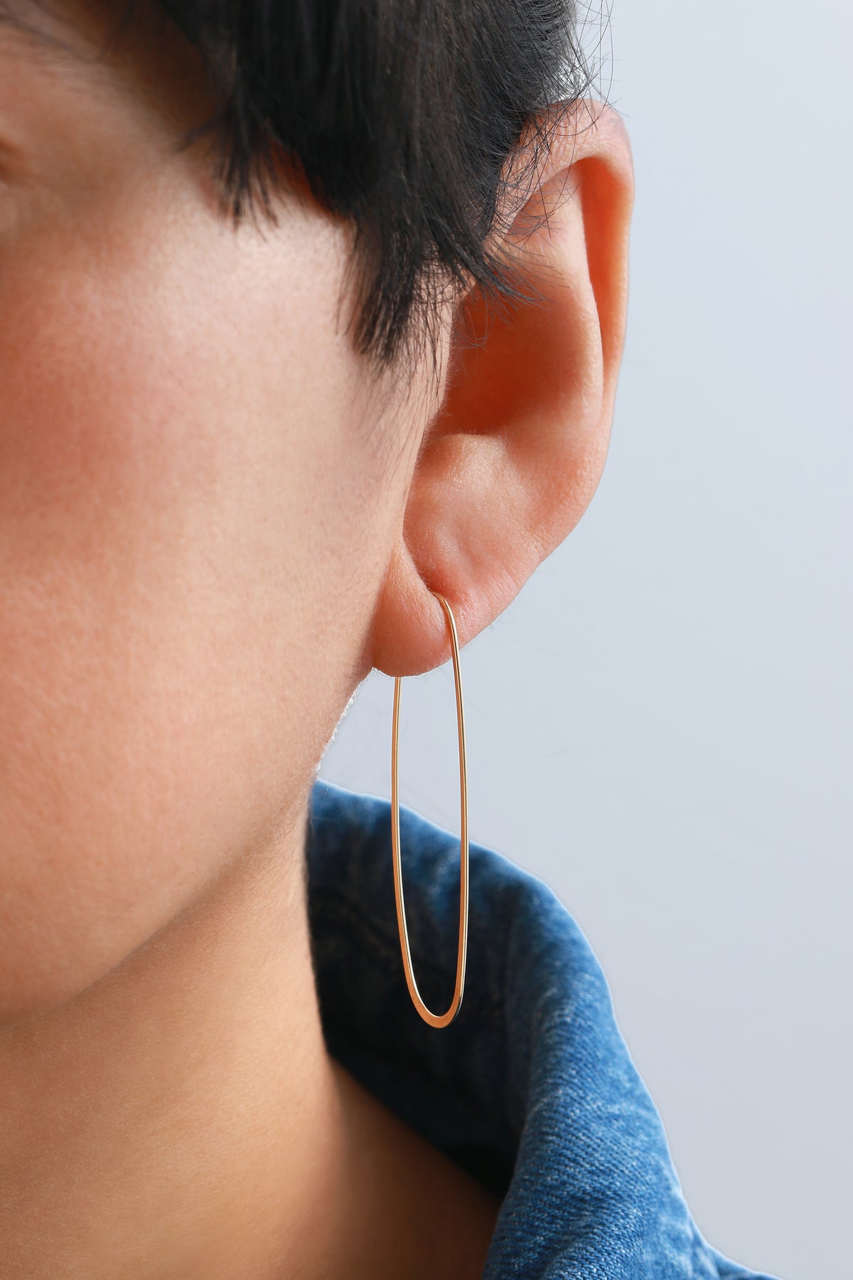 Elliptical Hoop Earrings Earrings EHG-2
