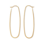 Elliptical Hoop Earrings Gold Earrings EHG-3