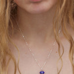 Large Bezel Wrapped Herkimer Cut Lapis Necklace Necklaces IMG_2548