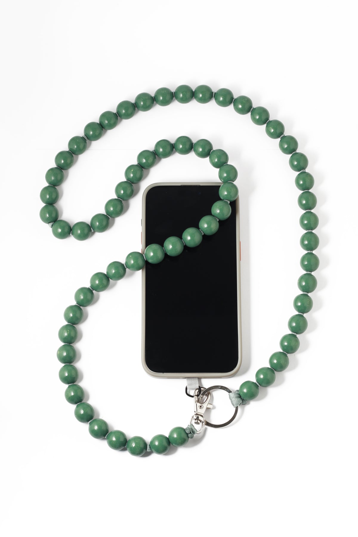 BIG Salvia Phone necklace with elastic band and threaded wooden beads Phone Accesories IS_BIGS