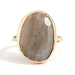 Extra large freeform Labradorite cocktail ring Gold BFCM Stock Ring LR1273_copy