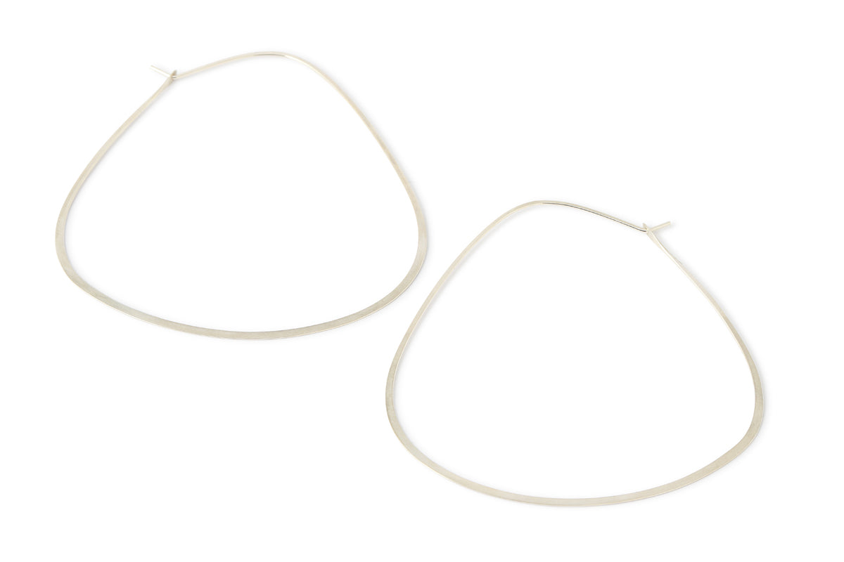 2.5 Inch Triangle Hoop Earrings Earrings LTHS
