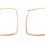 1.25 Inch Square Hoop Earrings Earrings MSQH