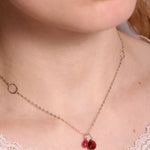 Rose Garnet and Ruby Drop Necklace Necklaces N1831GAR_OM_COPY