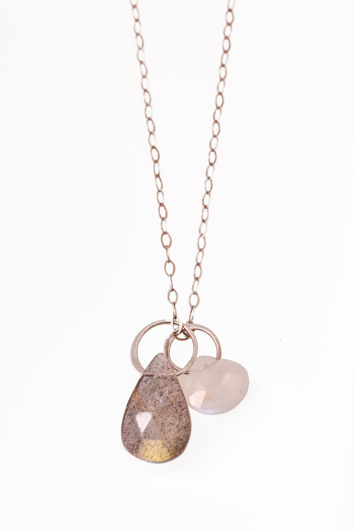 Labradorite and Moonstone necklace sterling silver Necklaces N1831LABcopy